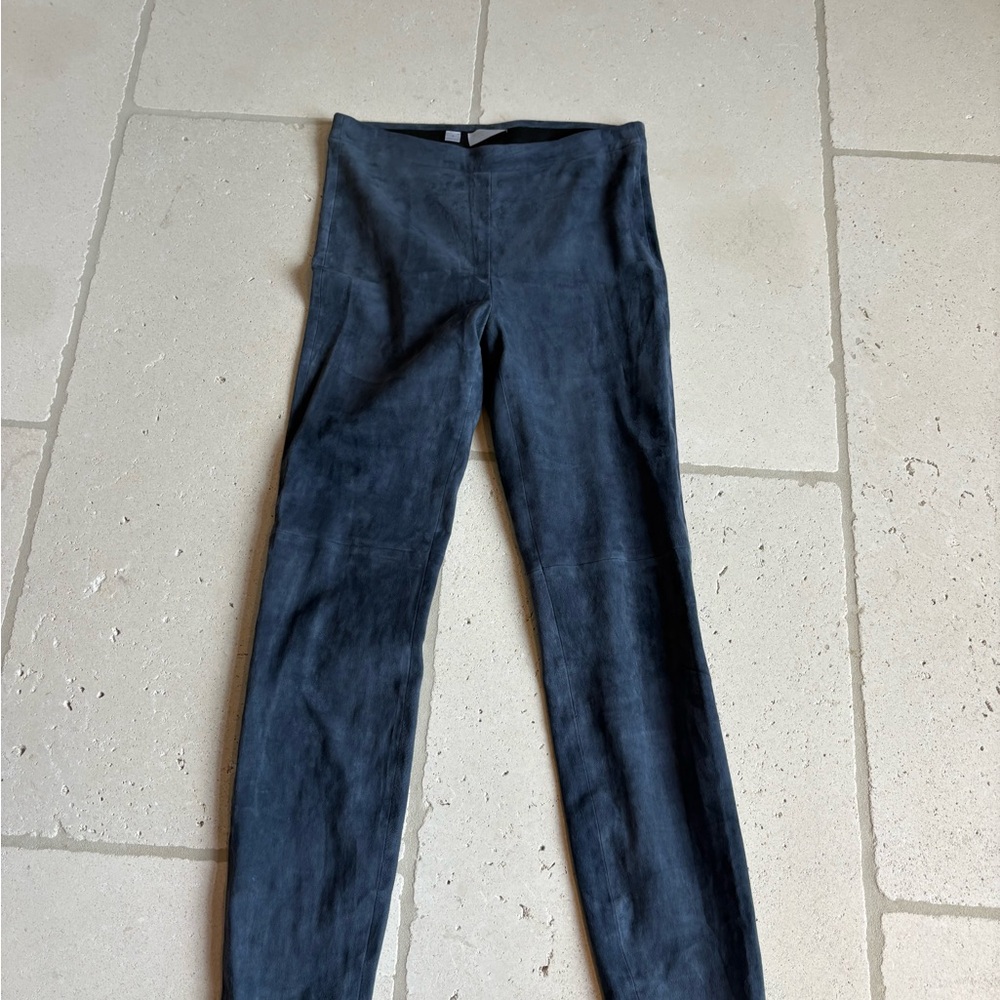 Carlisle Dark Blue Suede Leggings